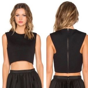 Blaque Label Women’s Crop Top Zip Back Small Sleeveless